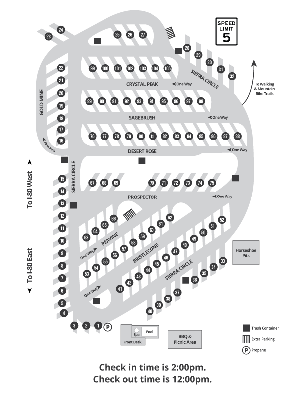 RV Resort rv park map